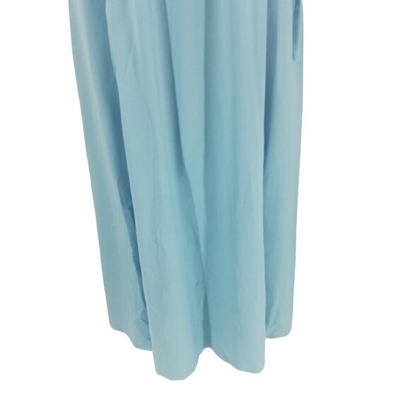Vintage Verdas Blue Maxi Cap Sleeve Empire Waist Dress Size XS Juliet Princess - Picture 9 of 15